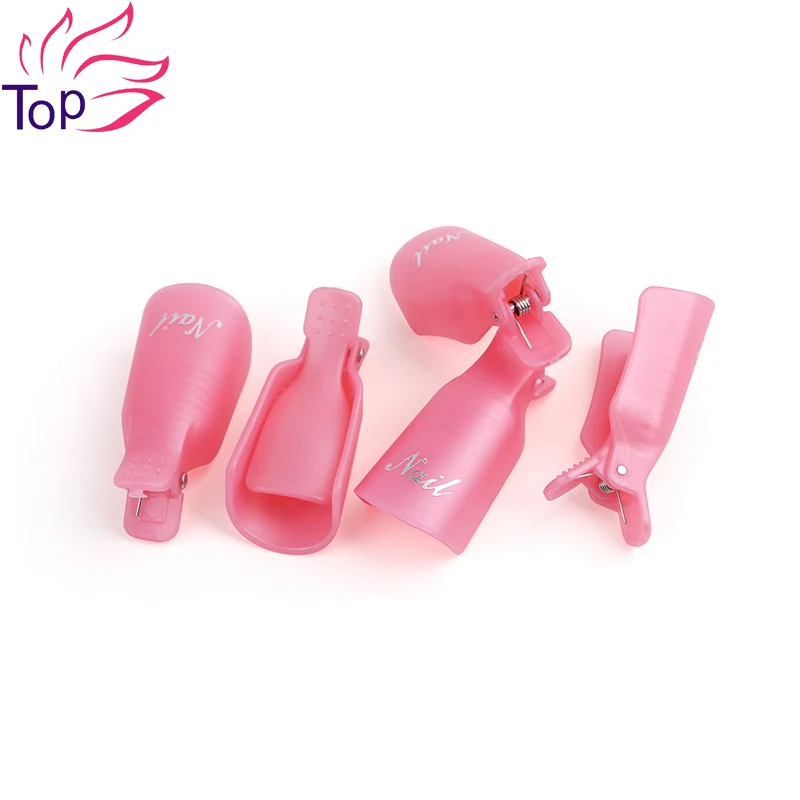 Инструменты для ногтей 10 шт./лот дизайна замачиваемый колпачок зажим УФ средство