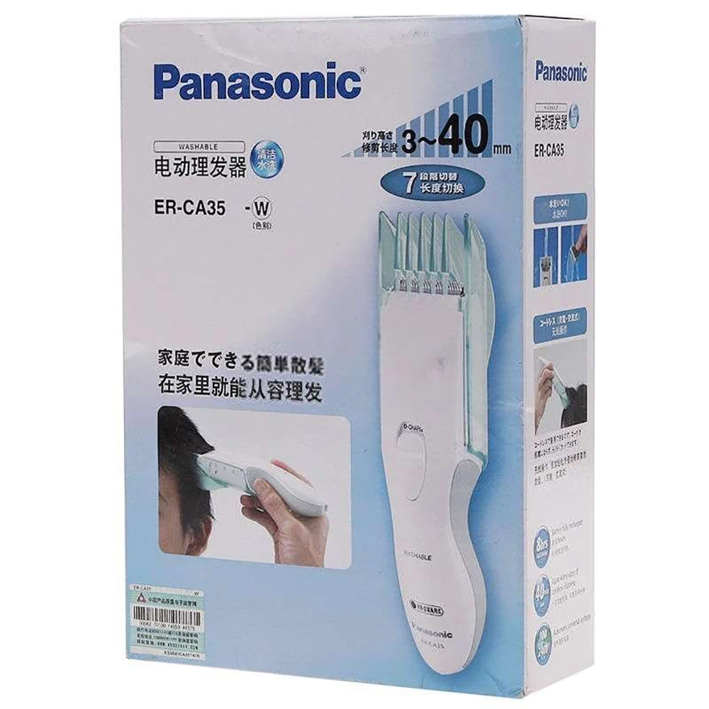 Подлинная машинка для стрижки волос Panasonic ER CA35 W мытья всего тела взрослых детей