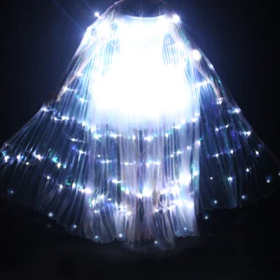 LED cloak Светодиодный балетный костюм с люминесцентными крыльями и люминесцентной бабочкой, плащ для танцев, плащ для танца живота, детское платье с крыльями - Цвет: LED cloak