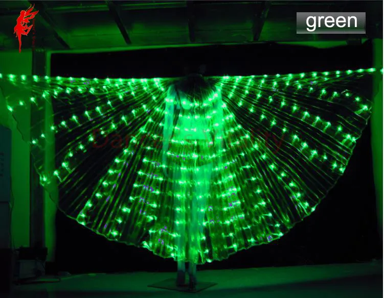 Женские открытые крылья для танца живота со светодиодной подсветкой на 360