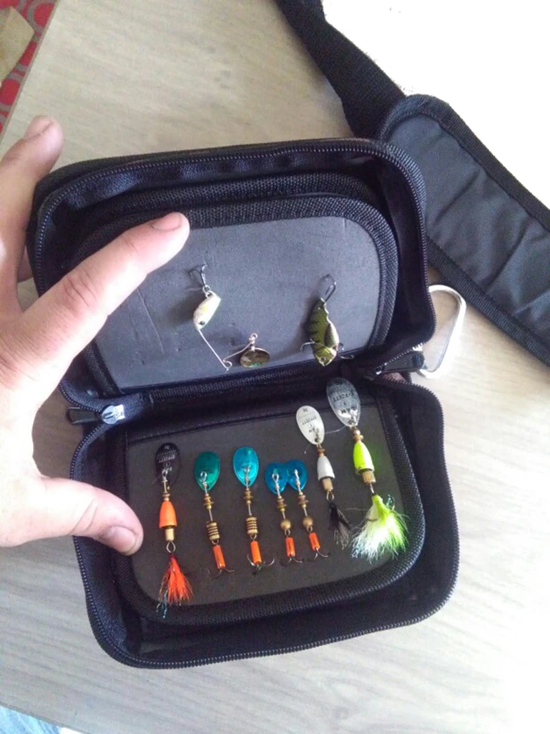 Многоцелевой блестки приманки мешок Alicate Pesca ложка Спиннер приманки рыболовные Сумки Sac De Peche крюк аксессуары Сумки для хранения