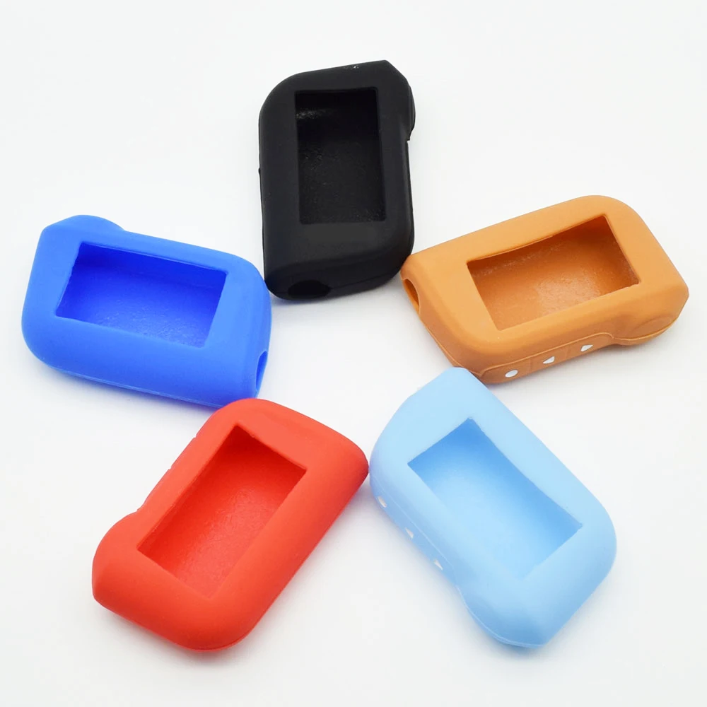 

Silicone Car Key Case For Starline A93 A63 A36 A39 A66 A96 Two Way Car Alarm LCD Remote Control Protect Cover Skin Keychain Bag