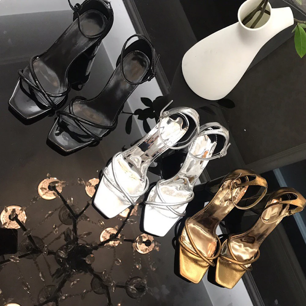 Для женщин сандалии с открытым носком высокий толстый каблук Сандалии под платье