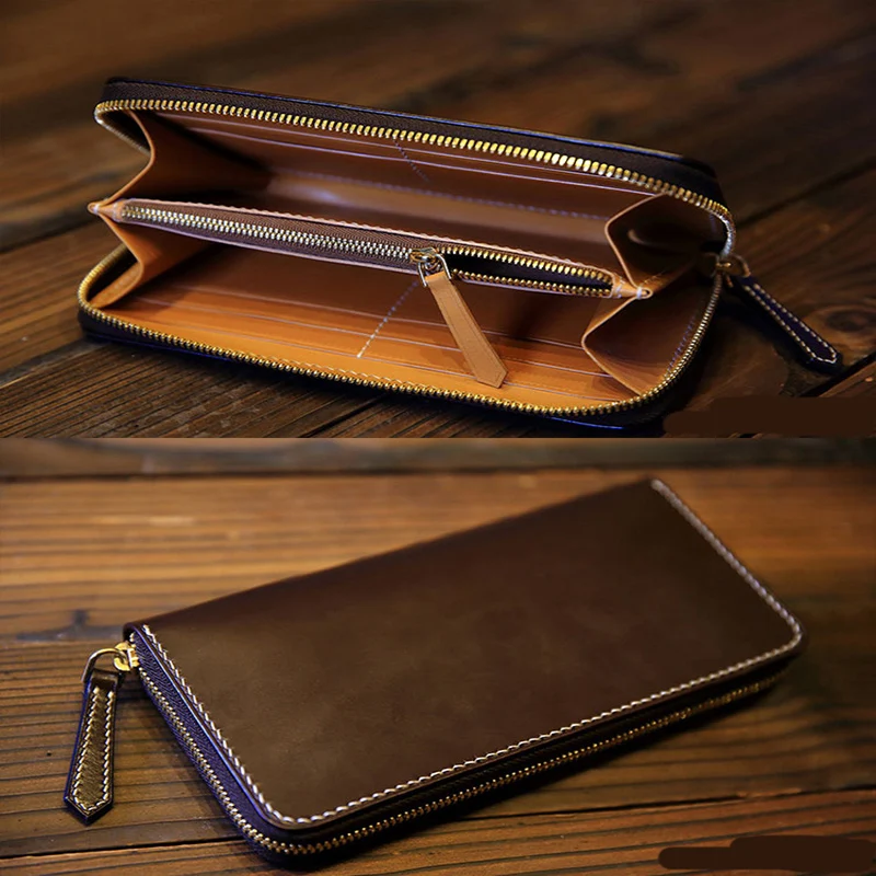 N прочный акриловый Бумажник кожаный шаблон DIY кожевенное ремесло Длинный