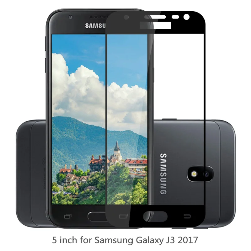Для Samsung Galaxy J3 Pro 2017 ЕС Версия SM J330F закаленное стекло Полное для ультратонкая