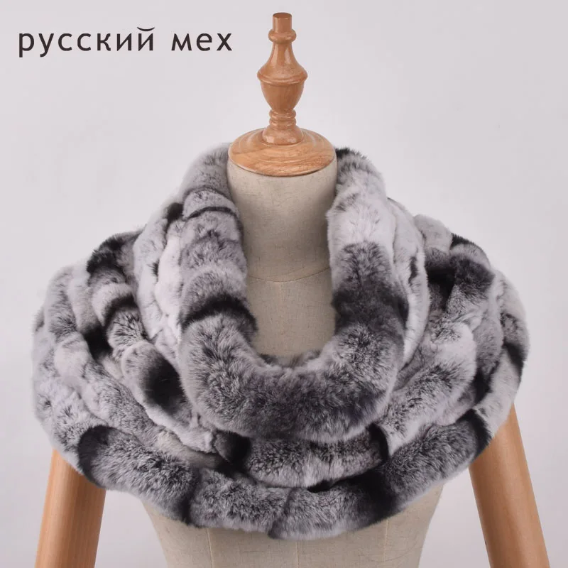 Вязаные шарфы из натурального меха кролика Рекс настоящий мех кроличья шерсть
