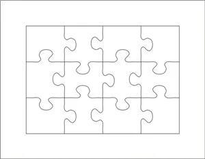 

puzzle die A4-12pcs thickness 23.8mm