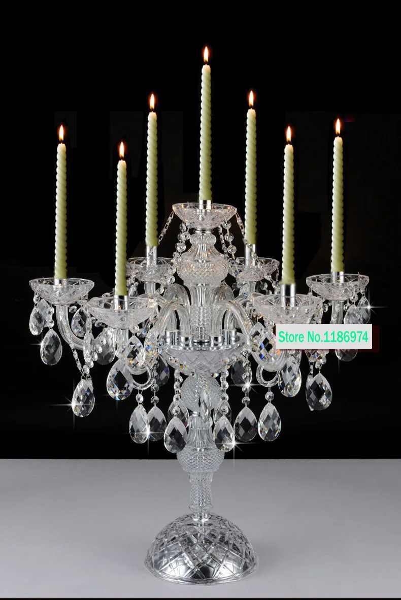 Бесплатная доставка Большой Подсвечник настольная лампа хрустальный свадебный