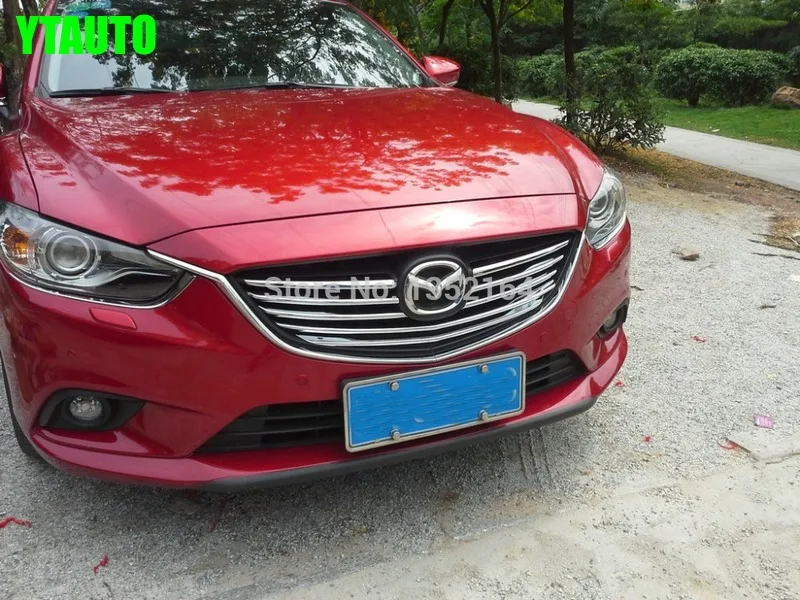 Хромированная передняя решетка радиатора автомобиля декоративная для Mazda 6 atenza
