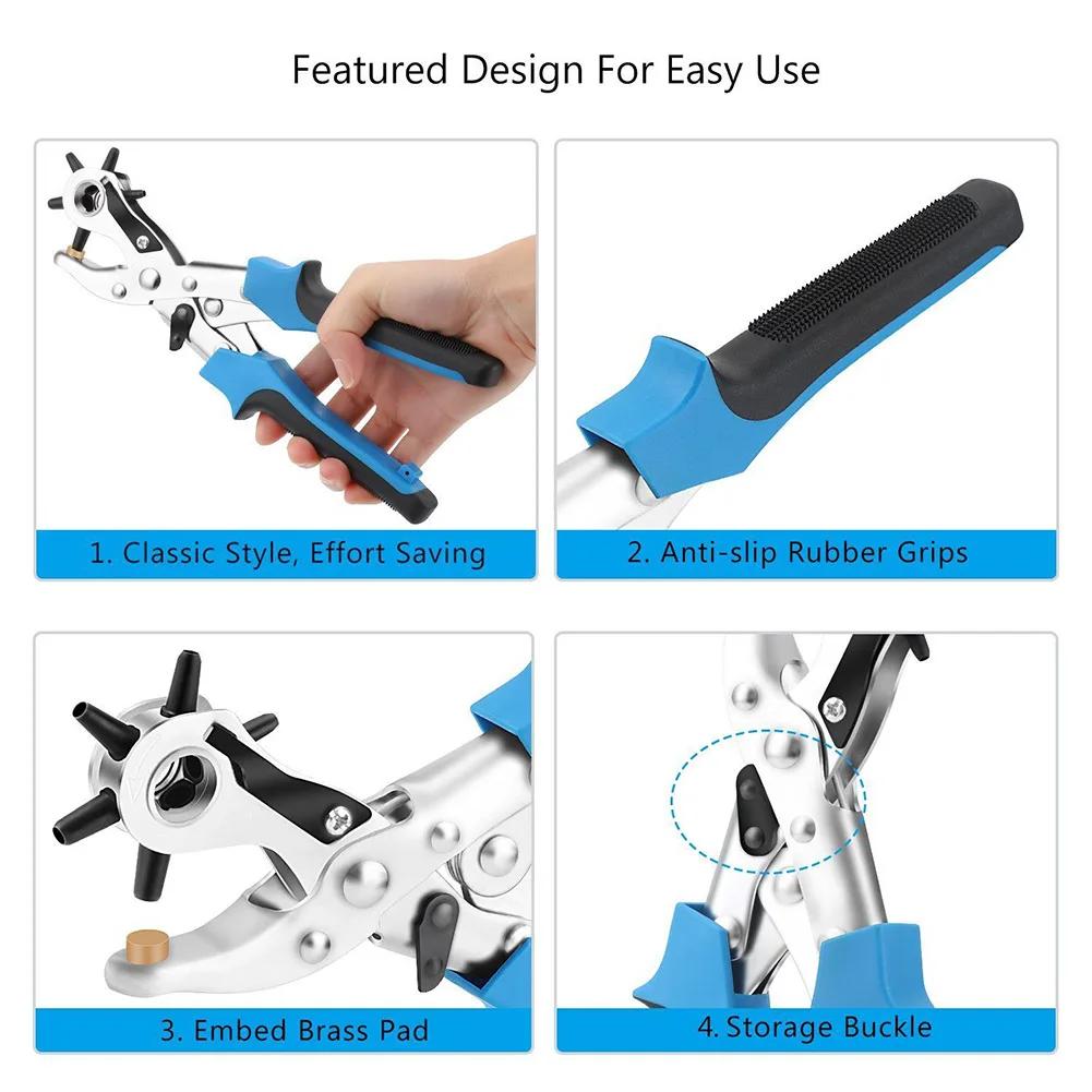 Дырокол для кожи XSD88 перфоратор вращающийся | Дом и сад