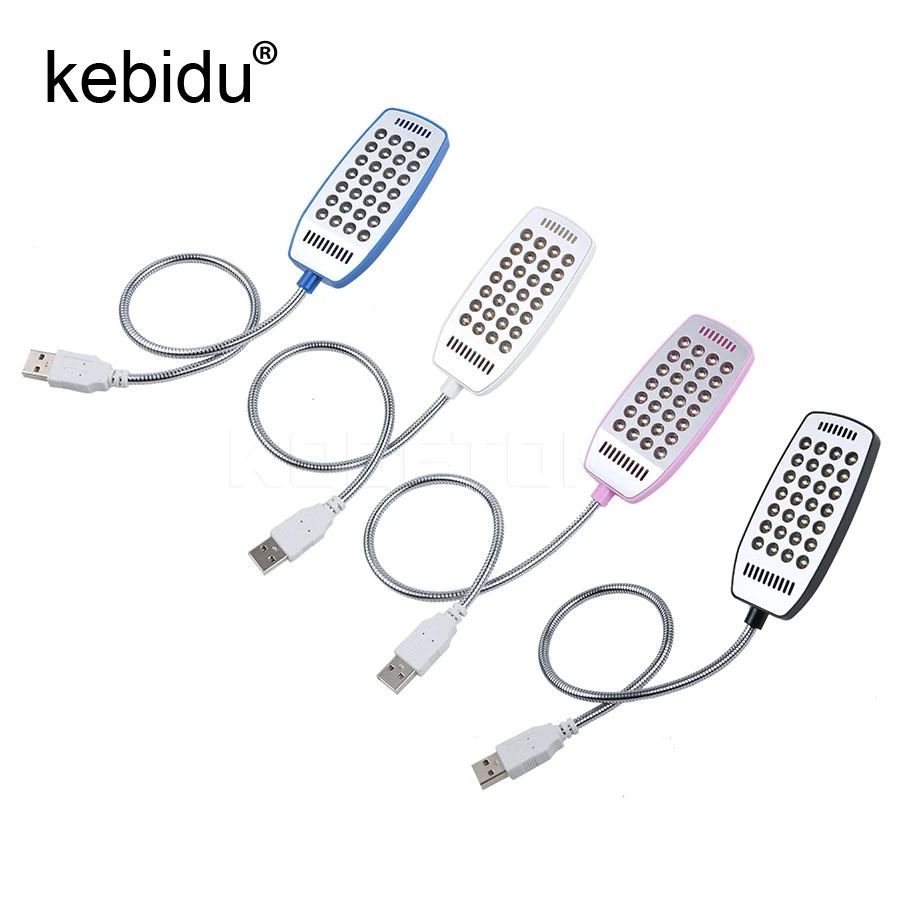 1 шт. гибкая светодиодсветильник мини лампа Kebidu 28 светодиодов|computer lamp|pc desklamp laptop |