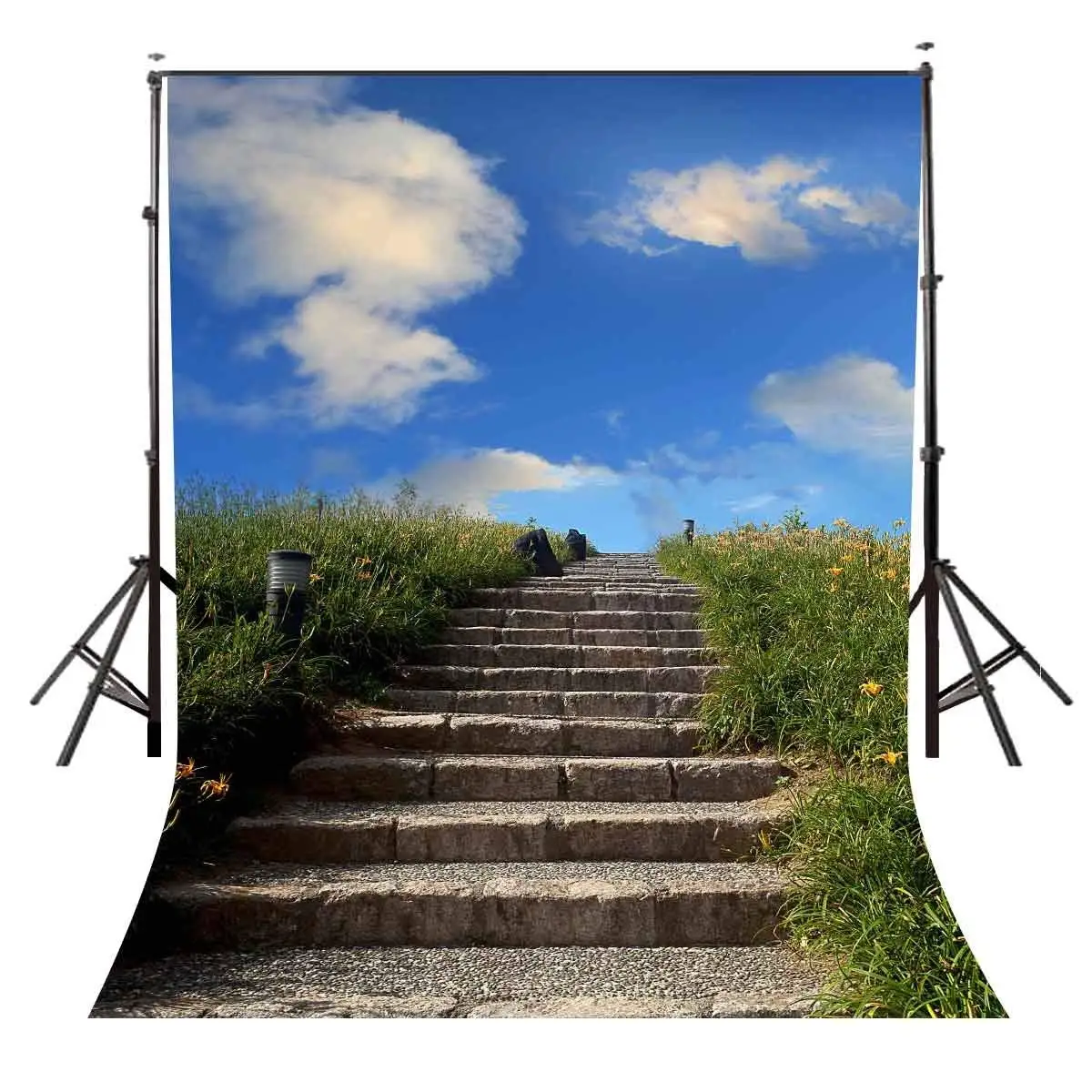 

5x7ft Photography Backdrops Stone Staircase Background Natural Scenery for Wedding Photo Studio Backdrop
