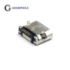 Коннектор Micro USB, 30 шт.лот, с плоским краем DIP, 5 контактов, гнездо, плоский разъем, хвостовой Разъем для Samsung, Lenovo, Huawei, ZTE и т. д.