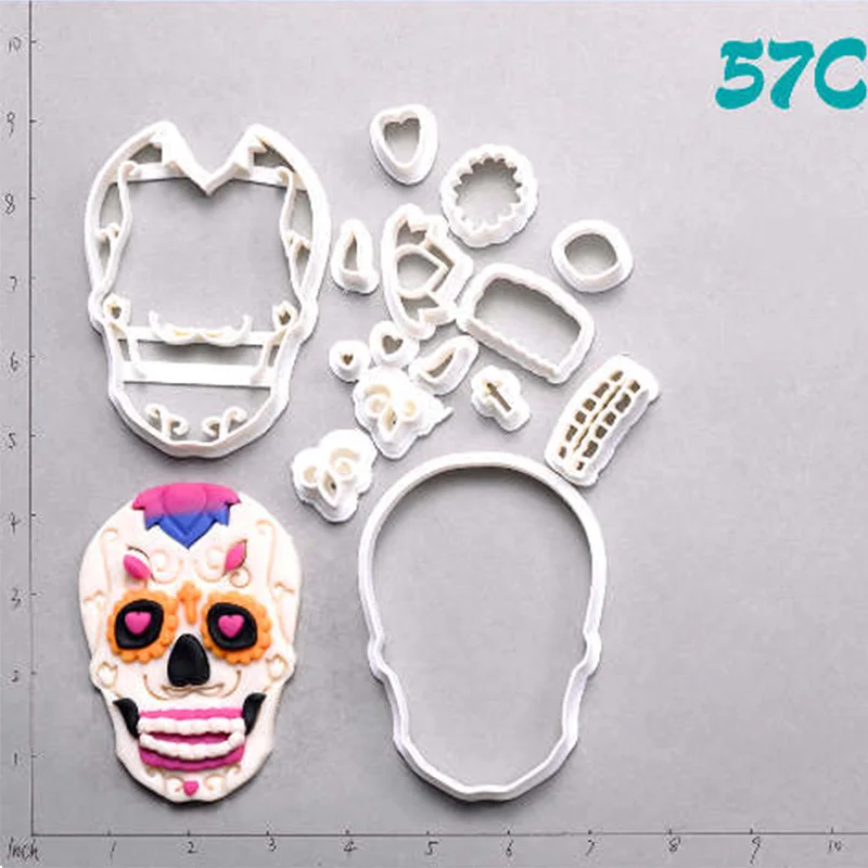 Набор для выпечки печенья Sugar Skull Deadpool изготовленные на заказ 3D формы набор