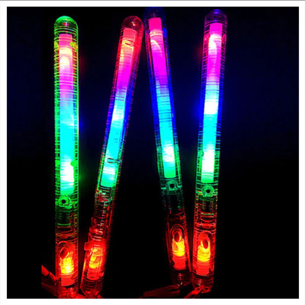 Новая мигающая светодиодная светящаяся палка 7 режимов красочная игрушка для