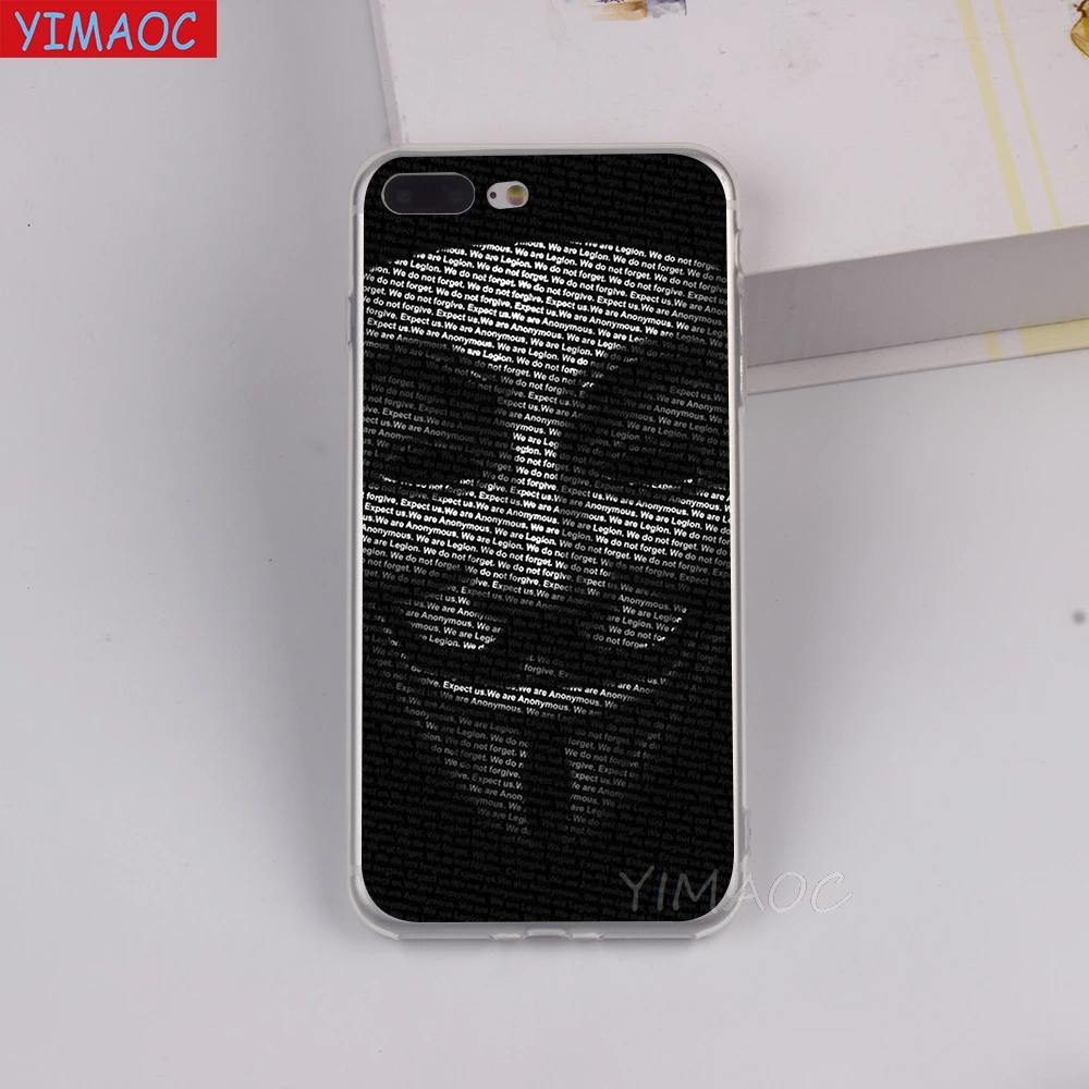 YIMAOC V for Vendetta design Soft Case TPU Silicone Cover iPhone 8 7 6 6S Plus 5 5S SE X XR XS 11 Pro Max Shell Cases |
