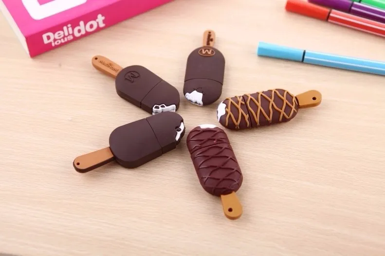 5 стилей, милая Флешка с мороженым, usb флеш-накопитель, 4 ГБ, 8 ГБ, 16 ГБ, 32 ГБ, USB 2,0, карта памяти, u-диск, подарок