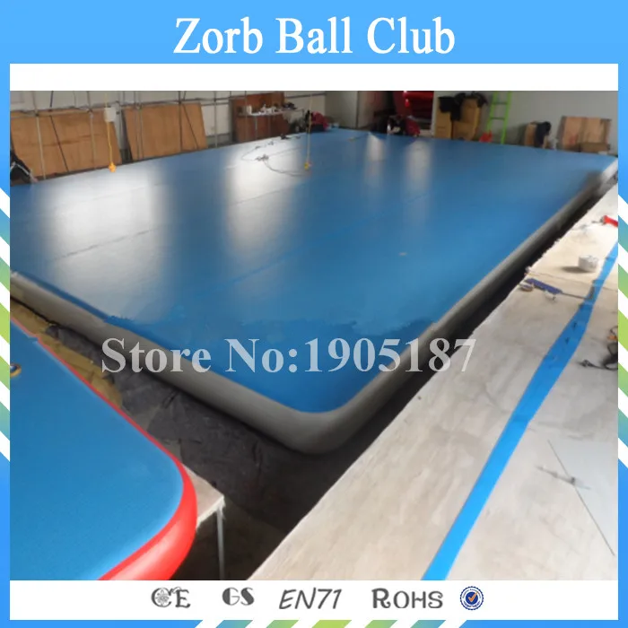 

Free Shipping 5x5X0.3m Giant Big Size Cheerleading Gym Mat Air Floor Inflatable Air Tumble Track For Sale Free Printing LOGO