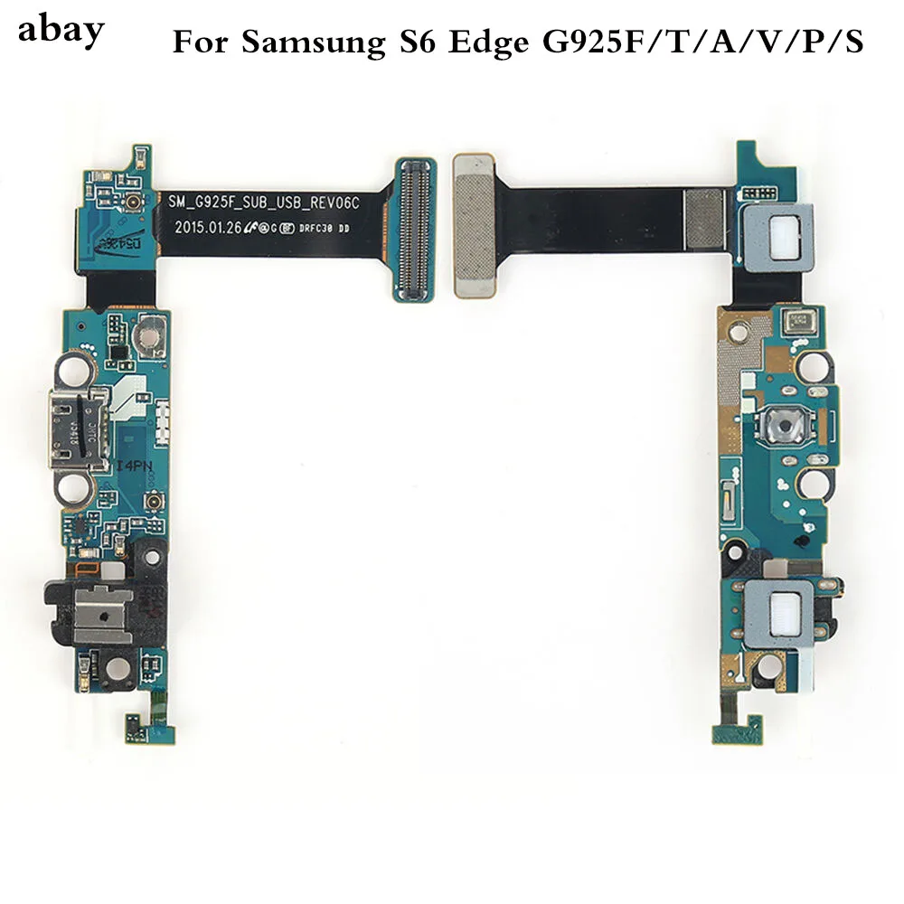 USB порт для зарядки Samsung S6 Edge G925F G925T G925V G925P G925A G925S гибкий кабель микрофона запасные