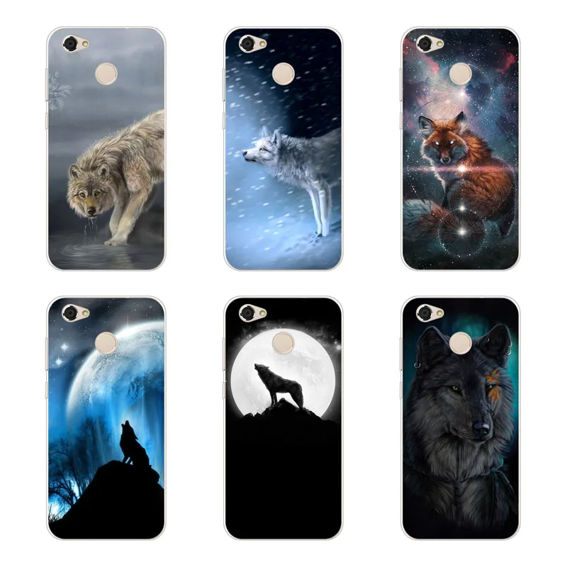 For zte blade a6 Case Silicon Wolf beast Painting Soft TPU Back Cover for A6 Protect Phone cases shell |