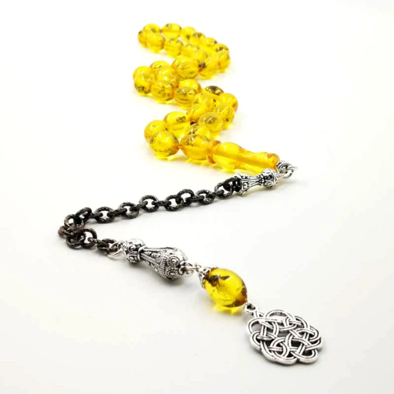 Золотые насекомые Tasbih исламские четки 33 бусины роскошный браслет ИД подарок для