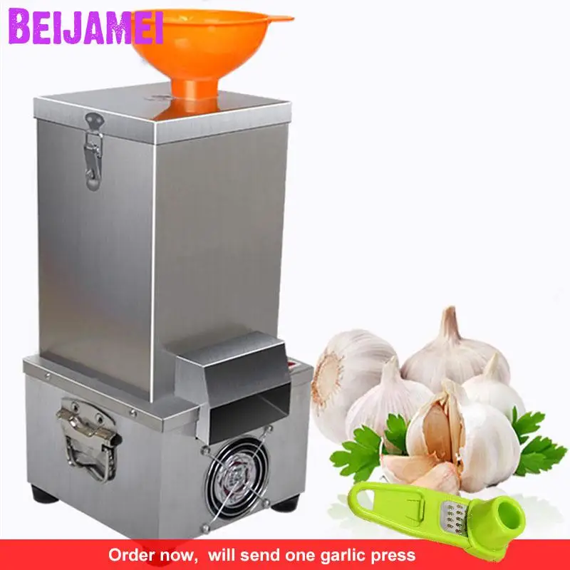 

BEIJAMEI New Arrival 24kg/h Stainless Steel 180w Commercial Garlic Peeling Machine Electric Garlic Peeler Price