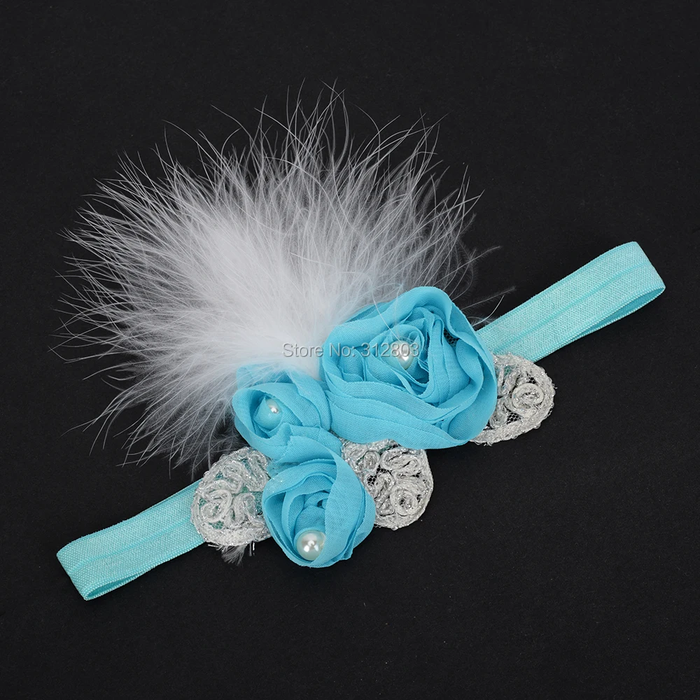Yanxian fllower оголовье Перо резинки для волос Обувь для девочек Для женщин Hairband Дети волос Группа Женские аксессуары для волос