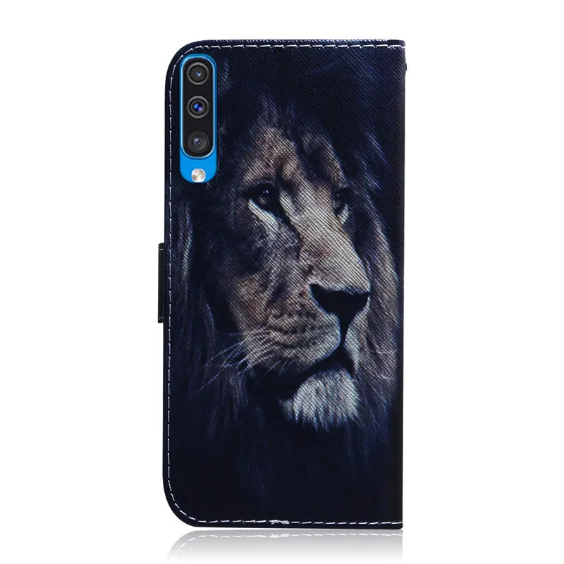 Кожаный чехол с откидной крышкой для Samsung Galaxy A50 Роскошный чехол-бумажник A10 A30 A40 A70