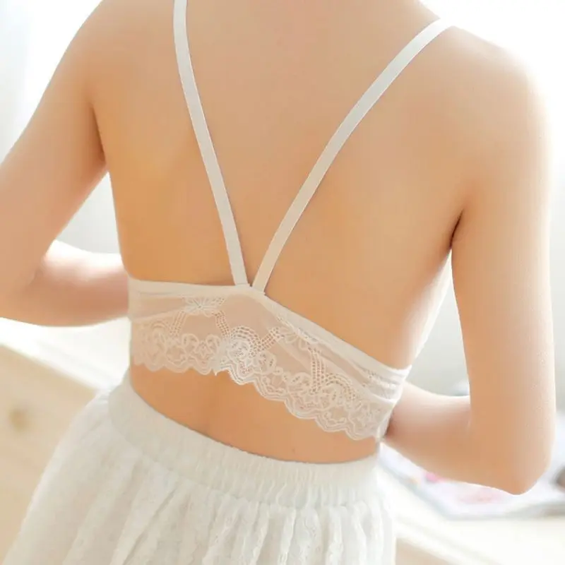 Для Женщин Кружевной Бюстгальтер SexyWhite черный бюстгальтер без косточек с