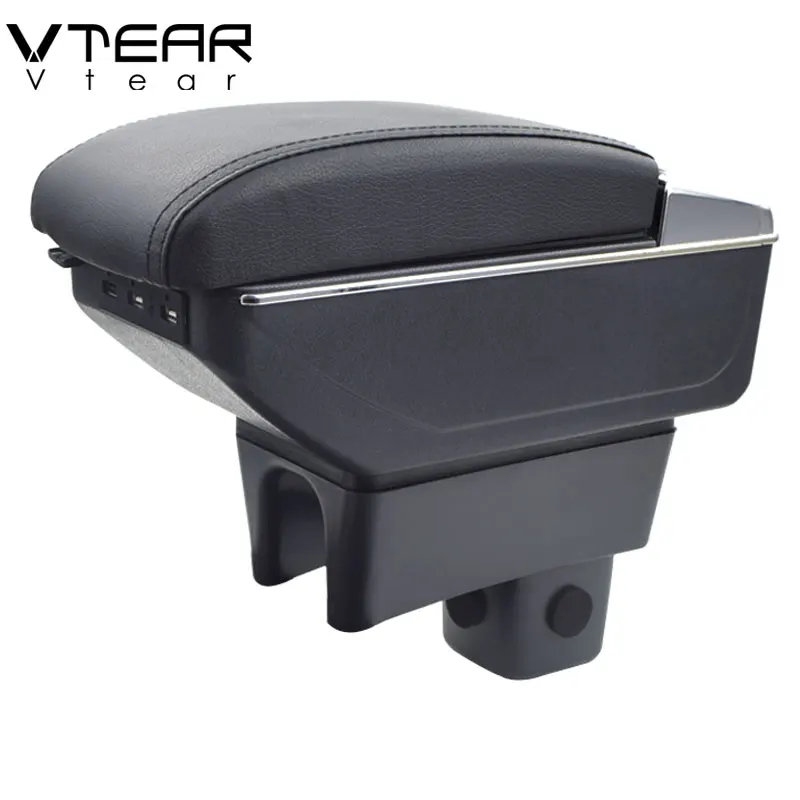 Vtear для Suzuki Swift подлокотник коробка USB зарядка увеличение двойной слой