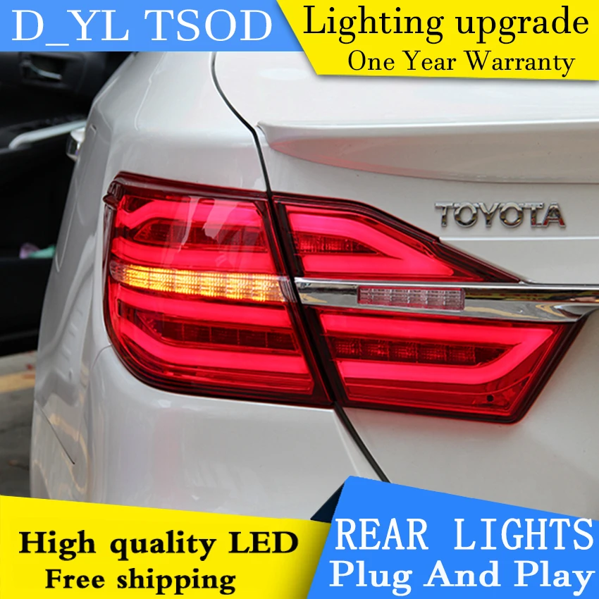 D_YL автомобильный Стайлинг для Toyota Camry задсветильник s 2015 Новый V55 светодиодный