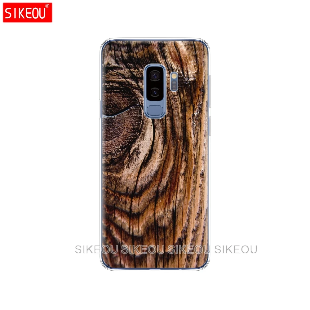 silicone case for Samsung Galaxy S9 S8 S7 S6 edge S5 S4 S3 PLUS phone cover Pattern wood textures | Мобильные телефоны и
