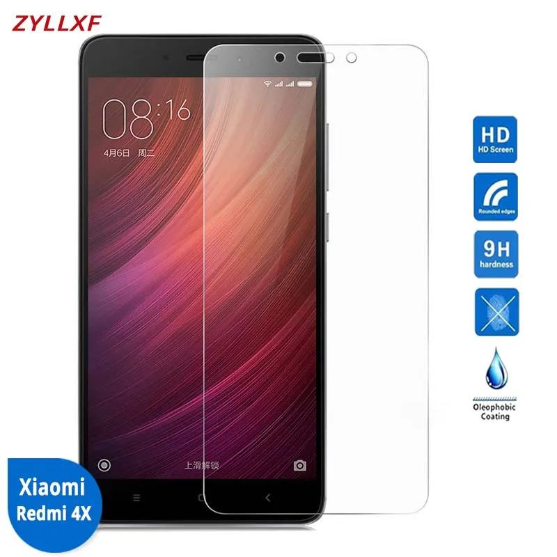 Для Xiaomi Redmi 4X защитная пленка из закаленного стекла 5 дюймов 9 H 2.5D на Hongmi Red Rise
