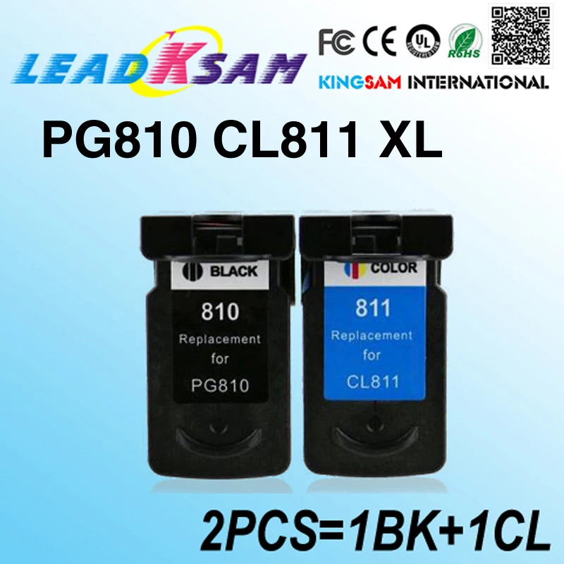 2 шт. PG 810 CL 811 картридж совместимый для PG810 CL811 PG810XL iP2770 iP2772 MX328 MX338 MX347 MX357|Чернильные