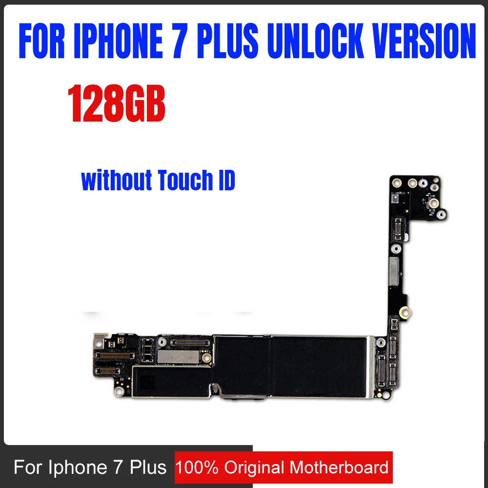 128 ГБ для iphone 7 Plus материнская плата, оригинальная разблокированная материнская плата для iphone 7 5,5 дюймов без/с сенсорным ID 32 Гб 256 ГБ