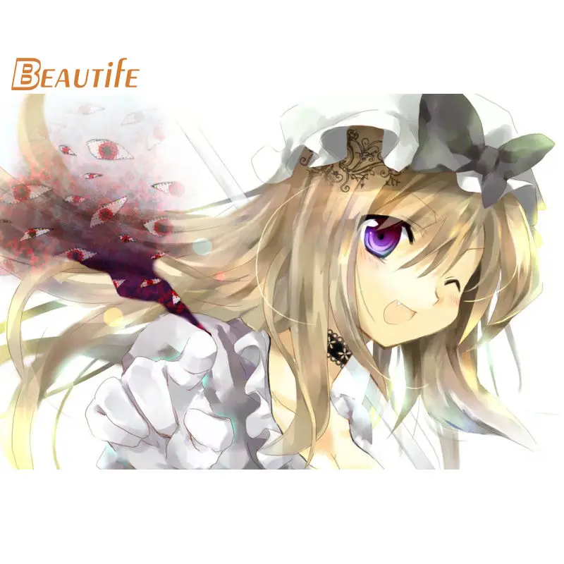 Новое поступление аниме TouHou Project плакат ткань Шелковый украшения дома настенный