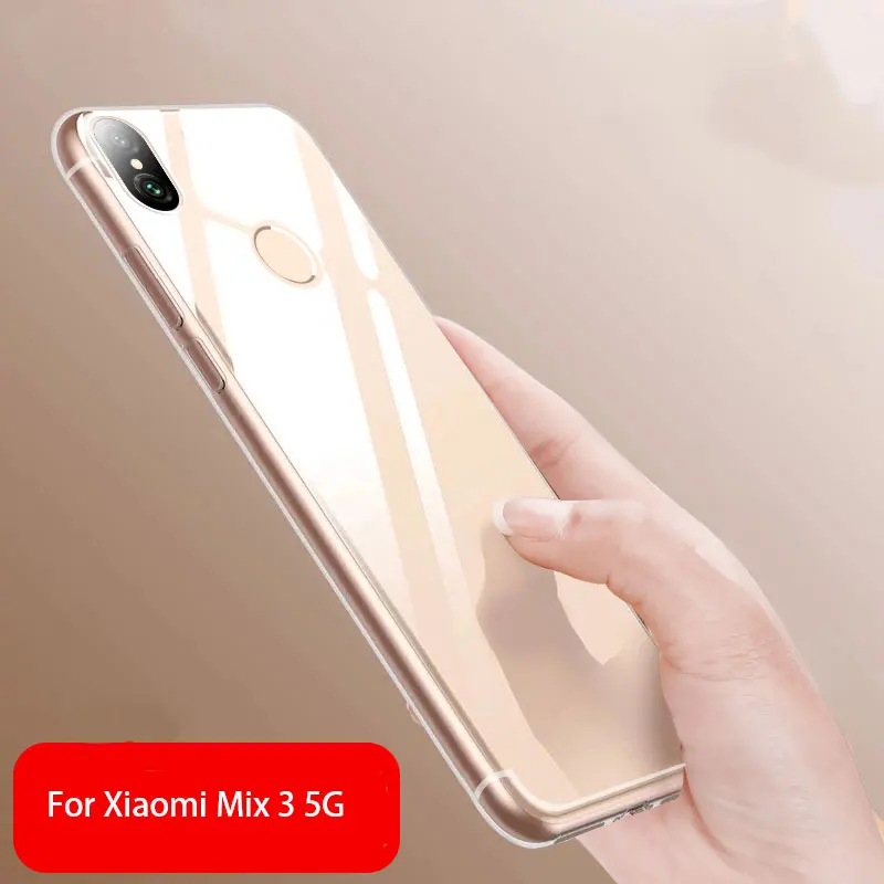For Xiaomi Mi Mix 3 5G Phone Case Ultra-thin Transparent TPU Silicone Cases Coque Fundas Capa Mix3 |