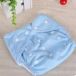 sky blue Лидер продаж, 5 шт./партия, регулируемый Дышащий тканевый подгузник многоразовый подгузник для малышей, подгузники, моющиеся, 7 цветов, хлопок, ctrx0009 - Цвет: sky blue