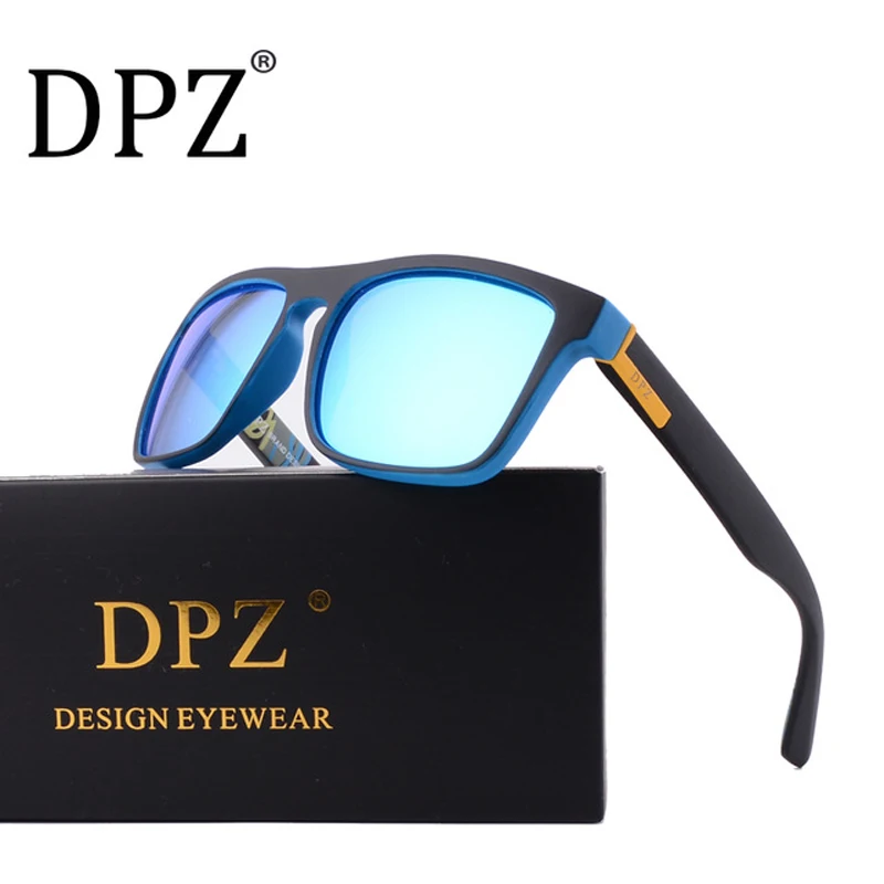 DPZ Роскошные брендовые дизайнерские поляризованные солнцезащитные очки мужские