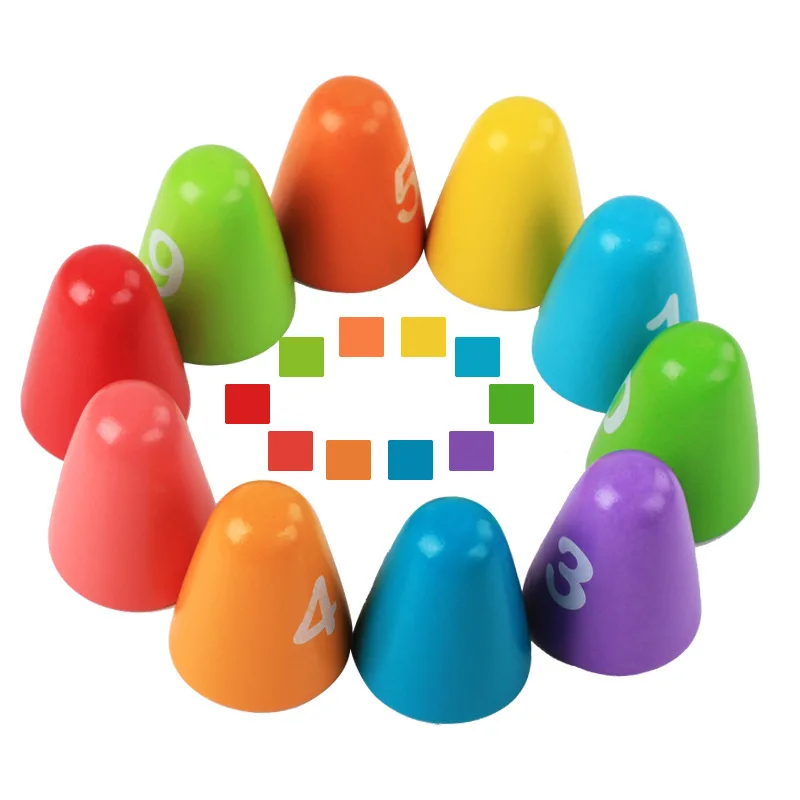 Детская развивающая деревянная игрушка Монтессори математическая мультяшный