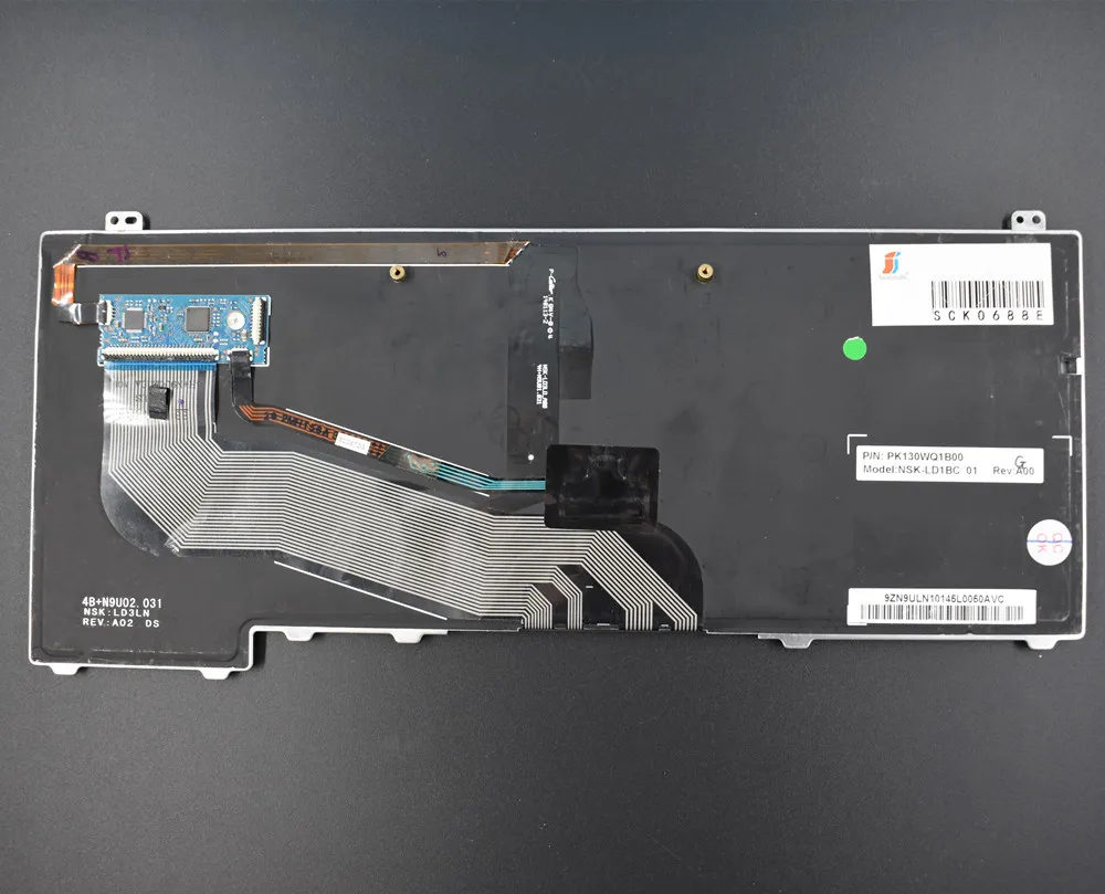 Черная клавиатура для ноутбука Dell Latitude E5440 с указкой и подсветкой бесплатная