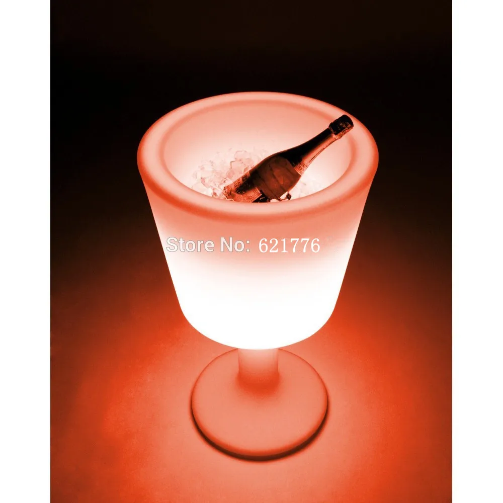 Большой светодиодный светильник со сменными цветами ведра для льда с подсветкой