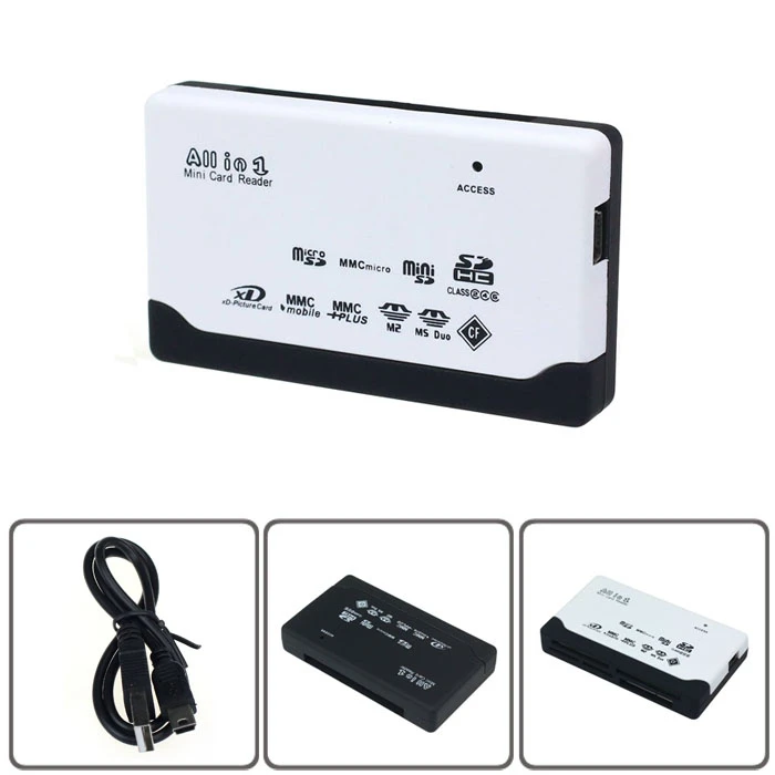 Binmer заводская цена USB 2 0 кардридер для SD XD MMC MS CF SDHC TF Micro M2 адаптер J02T Прямая