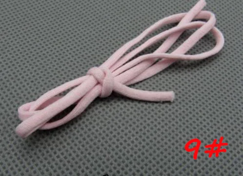 DIY маска швейный материал аксессуар плоский, круглый мягкий белый, черный узкий твердый/полый эластичный ремешок 15 метров S0490L - Цвет: NO9