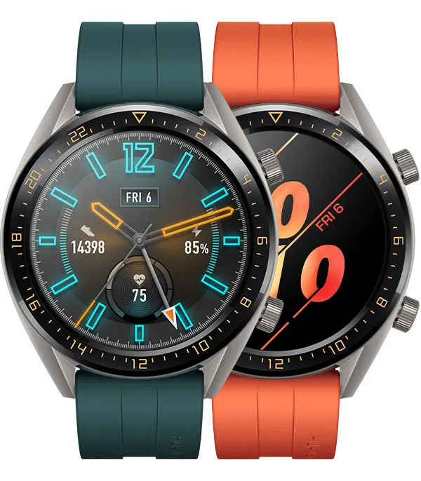 Huawei Watch GT элегантный/vigor/Спорт gps NFC 14 дней Срок службы батареи 5 атм водонепроницаемый телефонный Звонок трекер сердечного ритма Смарт-часы