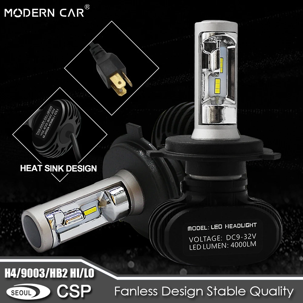 1 комплект * мощная светодиодная фара S1 для преобразования H4 автомобильная