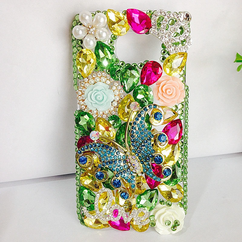 Чехол XINGDUO для iphone XS с 3D бабочкой блестящими стразами сделай сам розовая роза