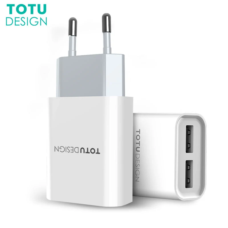 TOTU двойное зарядное устройство USB для iPhone мобильного телефона 2.4A быстрое