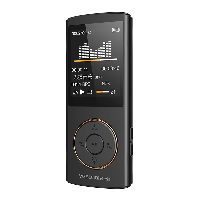 Yescool X1 8GB Профессиональный Портативный Цифровой диктофон Диктофон fm-радио электронная книга HIFI MP3 изображение видео плеер черный