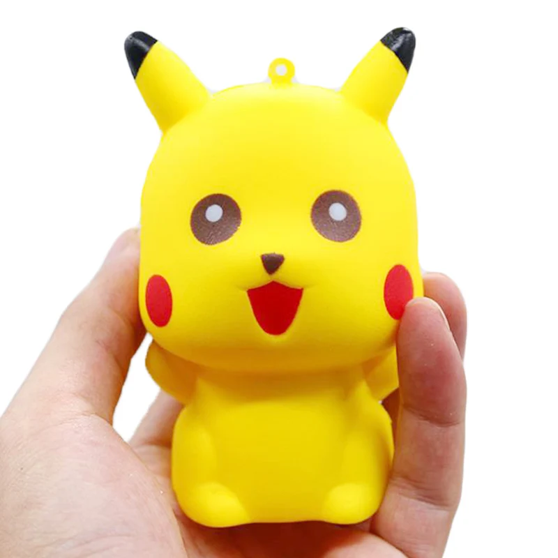 Jumbo Pikachu мягкий милый мультфильм кукла телефон ремни Squeeze игрушки медленно поднимающийся хлеб ароматизированный стресс облегчение удовольствие для ребенка подарок игрушка